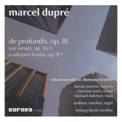 CD Marcel Dupré: De Profundis