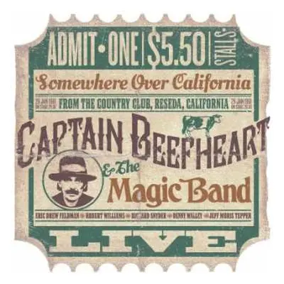 2CD Captain Beefheart: Somewhere Over California: Live At The Country Club, Reseda, California 1