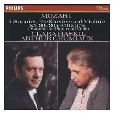 CD Clara Haskil: 4 Sonaten Für Klavier Und Violine KV 301/304/376 & 378 = 4 Sonatas For Piano An