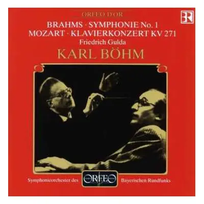 CD Johannes Brahms: Symphony No. 1 / Klavierkonzet KV 271