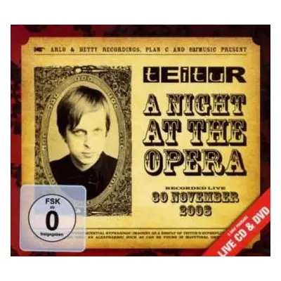 CD/DVD Teitur: A Night At The Opera