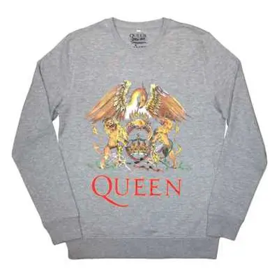 Queen Unisex Sweatshirt: Classic Crest (medium) M