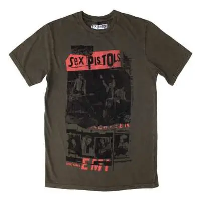 The Sex Pistols Unisex Stone Wash T-shirt: Photo Collage (xx-large) XXL