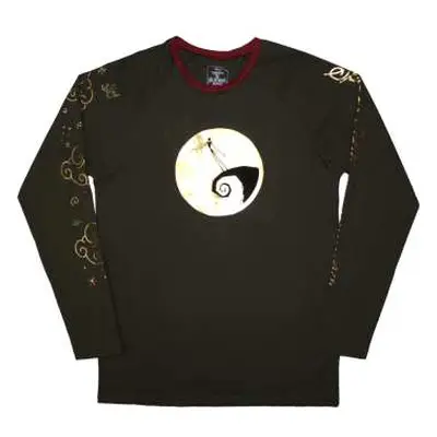 The Nightmare Before Christmas Unisex Long Sleeve T-shirt: Spiral Hill (embellished) (medium) M