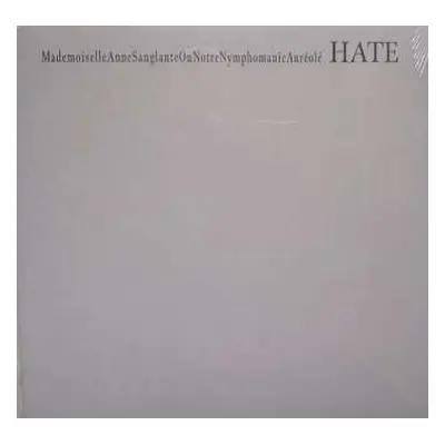 2LP Masonna: Hate LTD