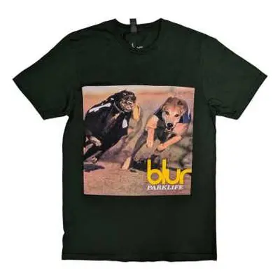 Blur Unisex T-shirt: Parklife Album (back Print) (large) L