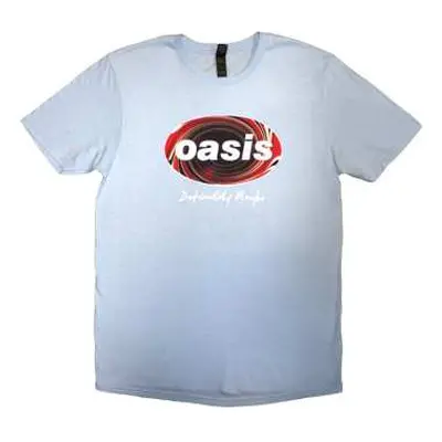 Oasis Unisex T-shirt: Definitely Maybe Union Jack Oval (x-large) XL