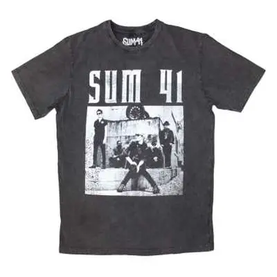 Sum 41 Unisex Stone Wash T-shirt: Box Photo (xx-large) XXL