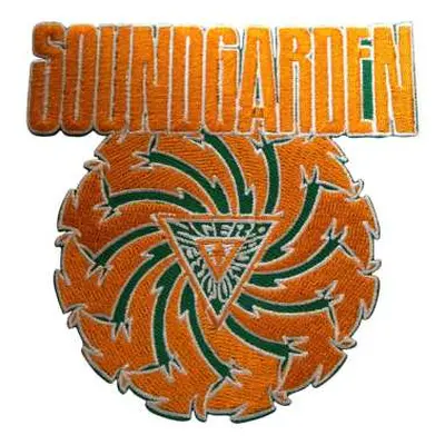 Soundgarden Woven Patch: Badmotorfinger Orange On Green (standard) Standard