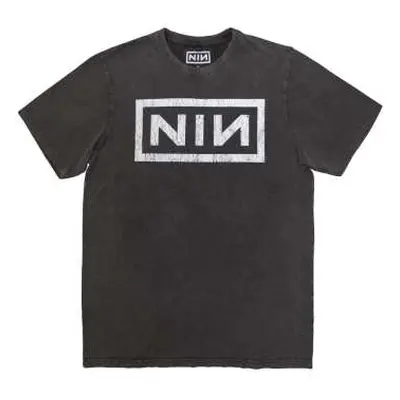 Nine Inch Nails Unisex Stone Wash T-shirt: Classic Logo (x-large) XL