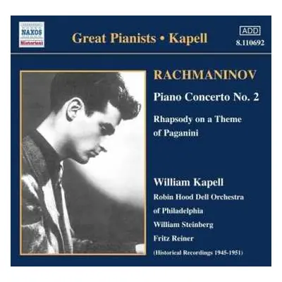 CD Sergei Vasilyevich Rachmaninoff: Kapell: Rachmaninov