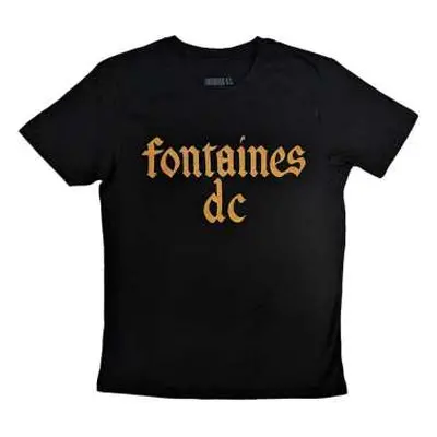 Fontaines D.c. Unisex T-shirt: Gothic Logo (x-large) XL