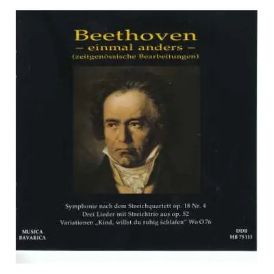 CD Ludwig van Beethoven: Streichquartett Nr.4 Für Orchester