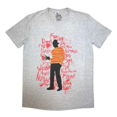 A Nightmare On Elm Street Unisex T-shirt: Freddy Scribble Font (xx-large) XXL