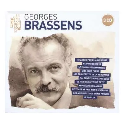 3CD Georges Brassens: All You Need Is: Georges Brassens