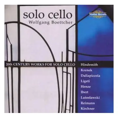 CD Paul Hindemith: Solo Cello - 20th Century Works For Solo Cello