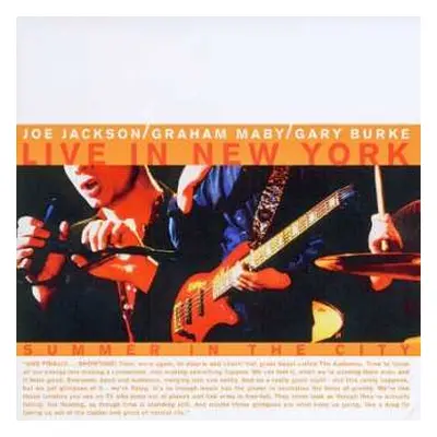 CD Joe Jackson: Summer In The City - Live In New York