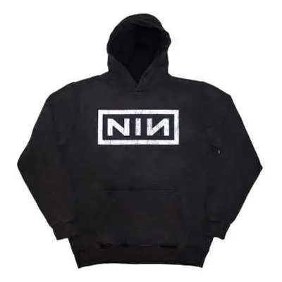 Nine Inch Nails Unisex Pullover Hoodie: Classic Logo (wash Collection) (medium) M