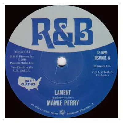 SP Mamie Perry: Lament / Little Annie