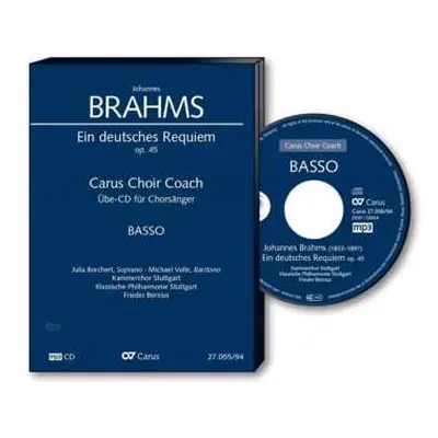 CD Various: Carus Choir Coach - Johannes Brahms: Ein Deutsches Requiem Op.45 (bass)