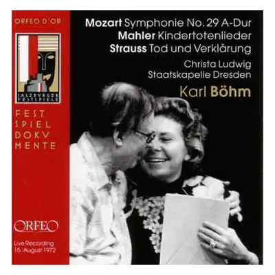 CD Karl Böhm: Mozart . Mahler . Strauss / Ludwig . Böhn