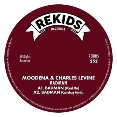 LP Moodena & Charles Levine: Badman (incl. Cratebug / Radio Slave Remixes)