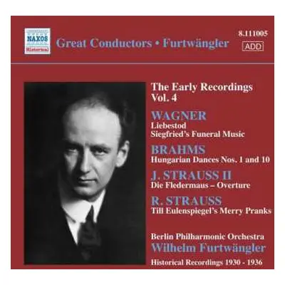 CD Richard Wagner: Furtwängler - The Early Recordings Vol.4