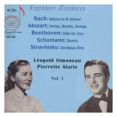 4CD Wolfgang Amadeus Mozart: Leopold Simoneau & Pierrette Alarie - Legendary Treasures 1