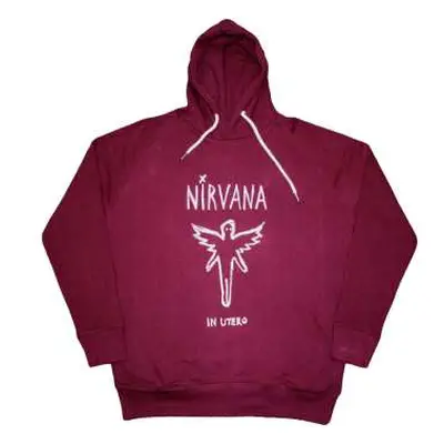 Nirvana Unisex Pullover Hoodie: In Utero Outline (x-small) XS