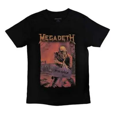 Megadeth Unisex T-shirt: Peace Sells Album Cover (back Print) (large) L