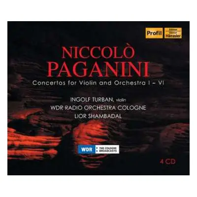 4CD Niccolò Paganini: Concertos for Violin and Orchestra I - IV