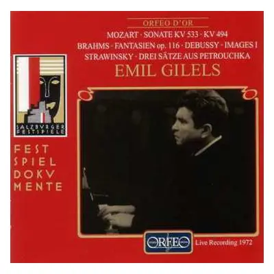 CD Emil Gilels: Mozart Brahms Debussy Strawinsky