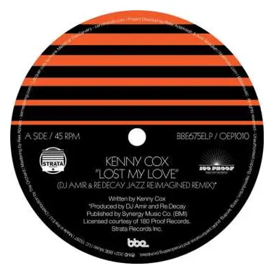 LP Kenny Cox: Lost My Love LTD