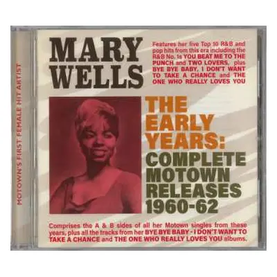 CD Mary Wells: The Early Years: Complete Motown Releases 1960-62