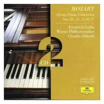 2CD Wolfgang Amadeus Mozart: Great Piano Concertos Nos. 20, 21, 25 & 27