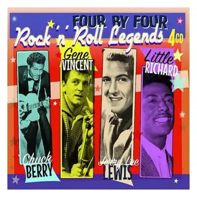 4CD Jerry Lee Lewis: Four By Four Rock 'n' Roll Legends