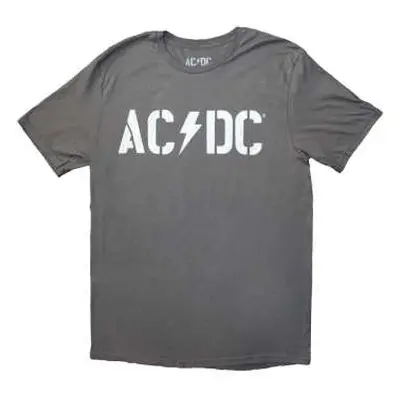 Ac/dc Unisex T-shirt: Logo Pwr-up Eu Tour '24 (back Print & Ex-tour) (medium) M