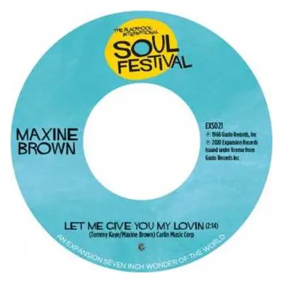 SP Maxine Brown: Let Me Give You My Lovin / One In A Million