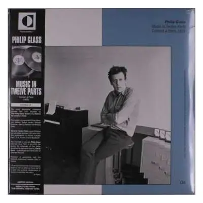 2LP Philip Glass: Music In Twelve Parts: Concert A Paris 1975 LTD