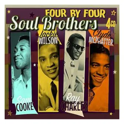 4CD Sam Cooke, Jackie Wilson, Ray Charles, Clyde Mcphatter: Soul Brothers