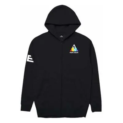 Imagine Dragons Unisex Zipped Hoodie: Triangle (back Print) (xxxx-large) XXXXL