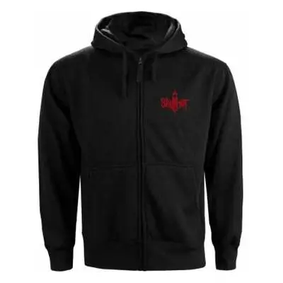 Slipknot Unisex Zipped Hoodie: 9 Point Star (back Print) (x-small) XS