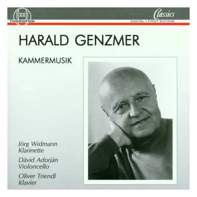 CD Harald Genzmer: Trio Für Klarinette,cello & Klavier