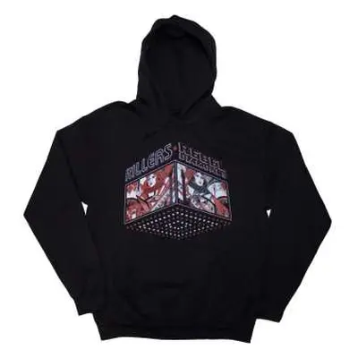 The Killers Unisex Pullover Hoodie: Tour '24 Rebel Diamonds (black) (back Print & Ex-tour) (xx-l