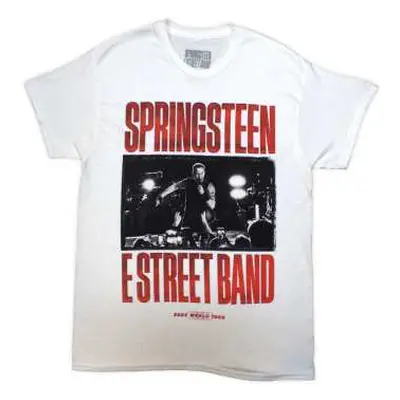 Bruce Springsteen Unisex T-shirt: Tour '24 E-street Band (white) (ex-tour) (xx-large) XXL