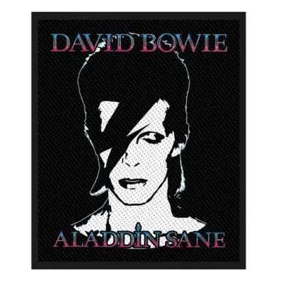 David Bowie Standard Woven Patch: Aladdin Sane