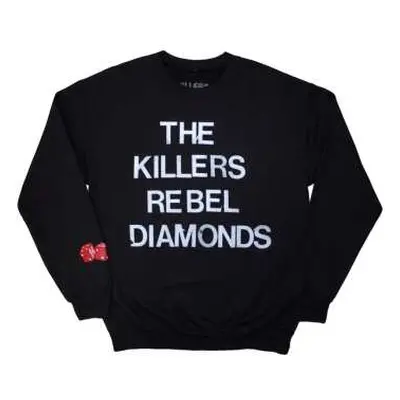 The Killers Unisex Sweatshirt: Tour '24 Rebel Diamonds Stacked (black) (ex-tour) (x-large) XL