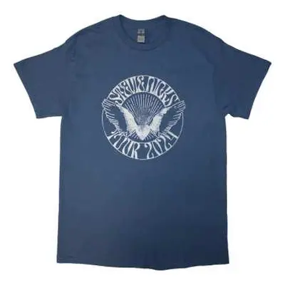 Stevie Nicks Unisex T-shirt: Tour '24 Wings (blue) (back Print & Ex-tour) (x-large) XL