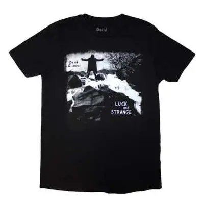 David Gilmour Unisex T-shirt: Luck & Strange Album Brighton (black) (back Print & Ex-tour) (smal