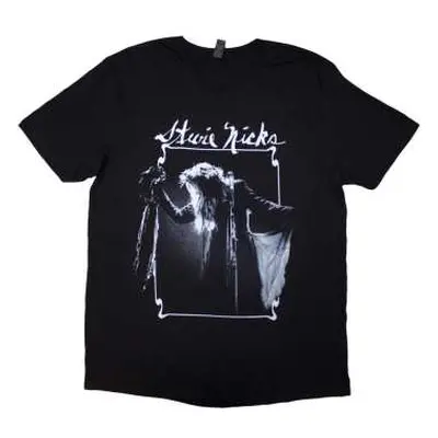 Stevie Nicks Unisex T-shirt: Tour '24 Live Photo (black) (back Print & Ex-tour) (xx-large) XXL